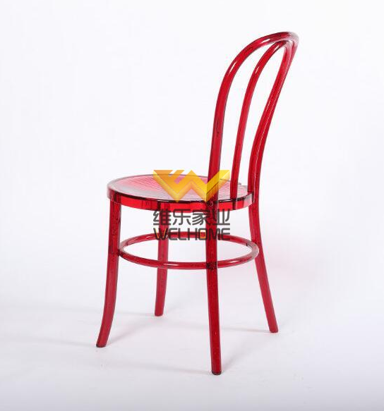 Red Acrylic Thonet chair for wedding/event